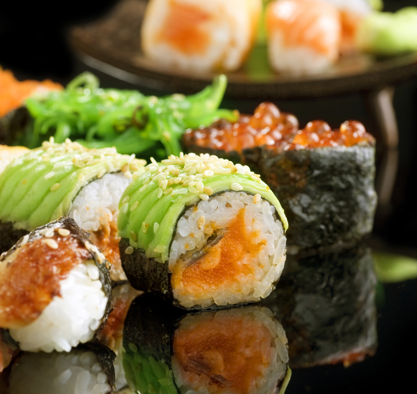 Sushi And Rolls Closeup